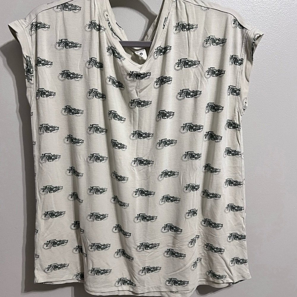 Kate Quinn Thyme Motorcycle Boxy Tee.